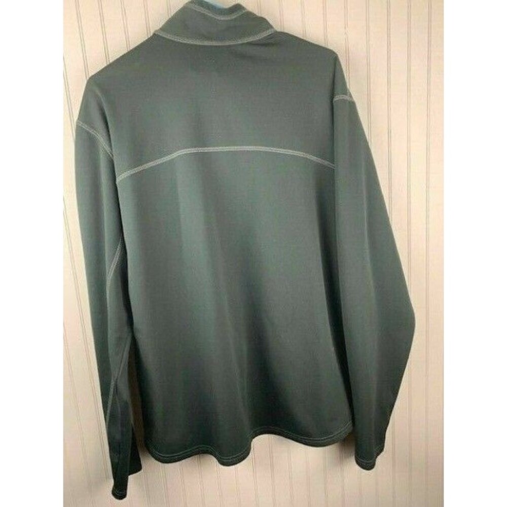 Alpine Mens Size XL Black Fleece Long Sleeve Stand Up Collar Front Zip Pocket